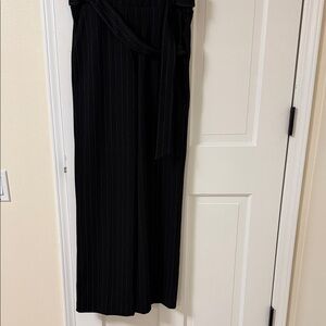 Women's Black Pinstripe Trousers